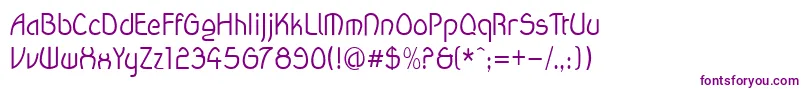 Wanda ffy Font – Purple Fonts on White Background