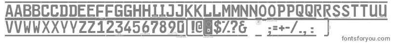 Cargoframedemo Font – Gray Fonts on White Background