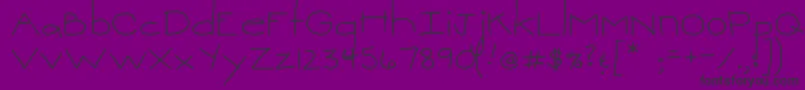 Fonte MtfSweetie – fontes pretas em um fundo violeta