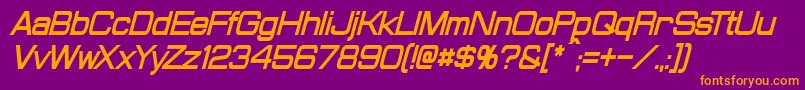 fuente ProbertCondensedBoldItalic – Fuentes Naranjas Sobre Fondo Morado