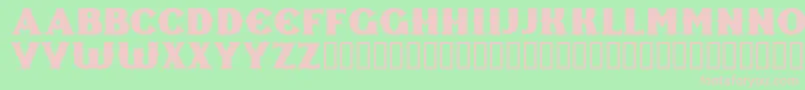 Freak ffy-fontti – vaaleanpunaiset fontit vihreällä taustalla