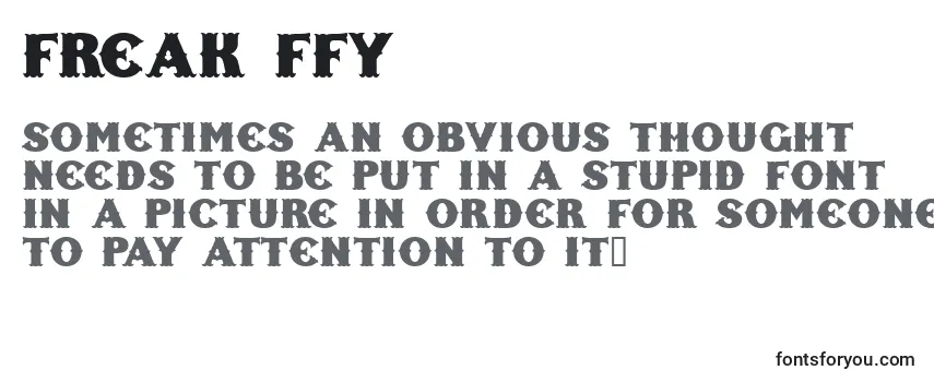 Freak ffy-fontti