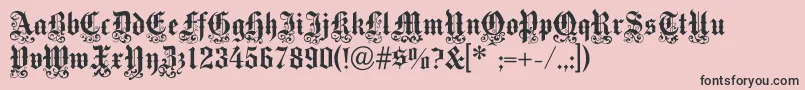 Medicitext Font – Black Fonts on Pink Background