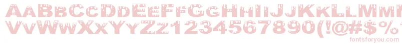 YurineOverflow Font – Pink Fonts on White Background