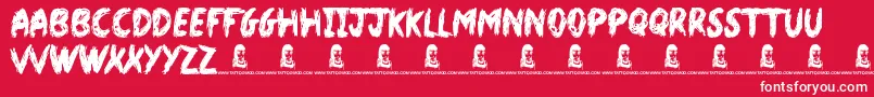 fuente DarkWorld – Fuentes Blancas Sobre Fondo Rojo