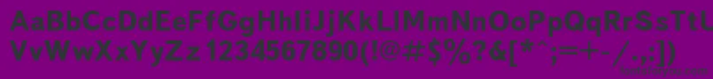 Txb75 Font – Black Fonts on Purple Background