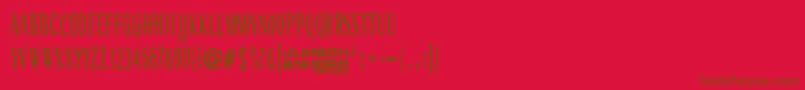 More about Rgmb6044Str Font Rgmb6044Str Font – Brown Fonts on Red Background