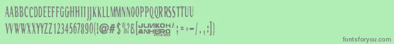 Rgmb6044Str Font – Gray Fonts on Green Background