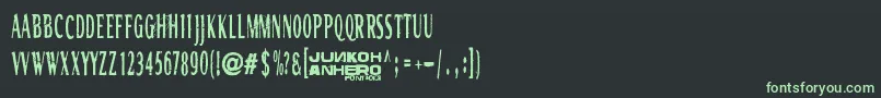 Шрифт Rgmb6044Str – зелёные шрифты на чёрном фоне