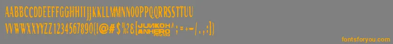 Rgmb6044Str Font – Orange Fonts on Gray Background