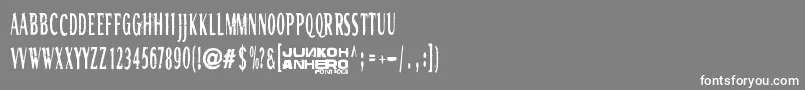 Rgmb6044Str Font – White Fonts on Gray Background
