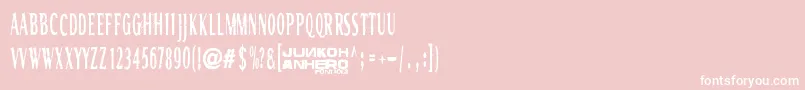 Rgmb6044Str Font – White Fonts on Pink Background