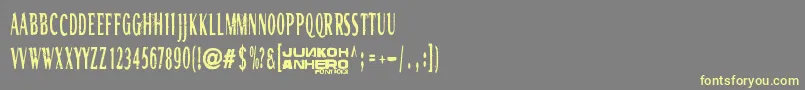Rgmb6044Str Font – Yellow Fonts on Gray Background