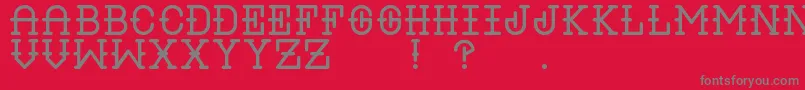 LiquorRegular Font – Gray Fonts on Red Background