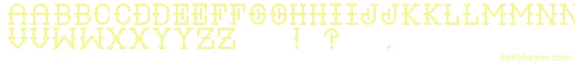 Шрифт LiquorRegular – жёлтые шрифты