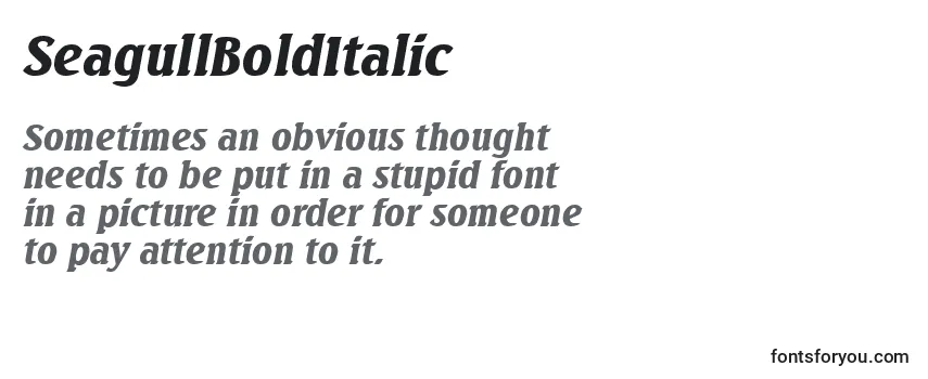 SeagullBoldItalic Font