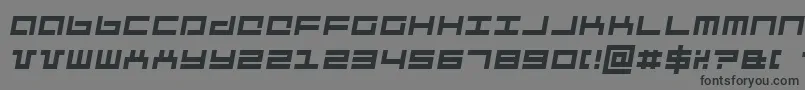 Подробнее о шрифте MechaItalic Шрифт MechaItalic – чёрные шрифты на сером фоне