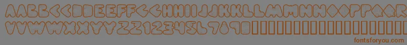 Webpressbold Font – Brown Fonts on Gray Background