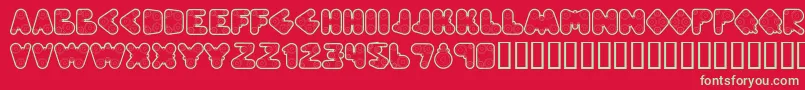 Webpressbold Font – Green Fonts on Red Background
