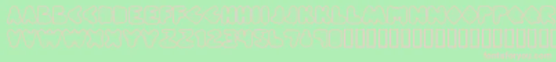 Webpressbold Font – Pink Fonts on Green Background