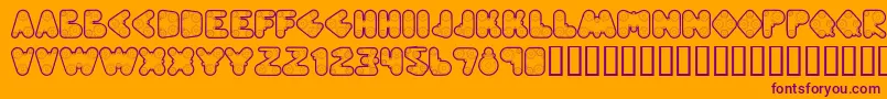 En savoir plus sur la police Webpressbold Police Webpressbold – polices violettes sur fond orange