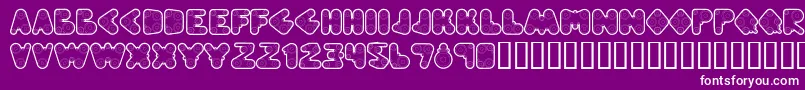 Webpressbold Font – White Fonts on Purple Background