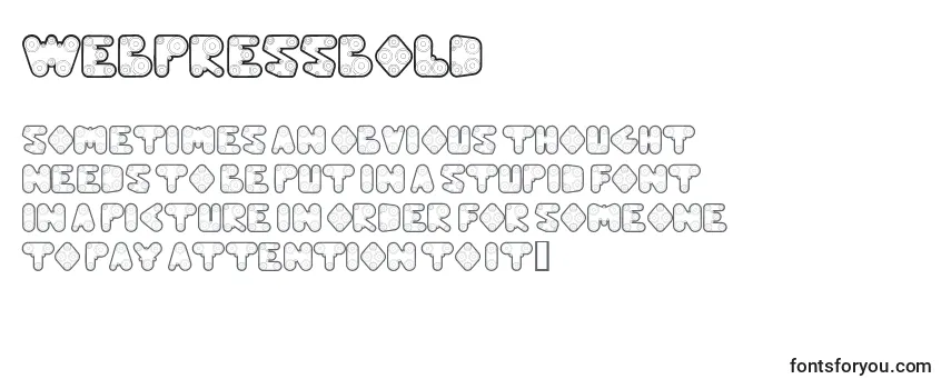 Обзор шрифта Webpressbold
