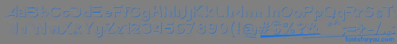 AmericaFaster3D Font – Blue Fonts on Gray Background