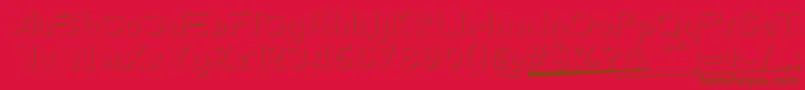 AmericaFaster3D Font – Brown Fonts on Red Background