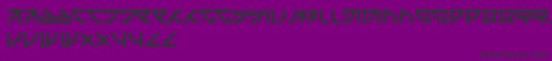 フォントEmison – 紫の背景に黒い文字