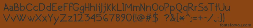 Secondo Font – Black Fonts on Brown Background