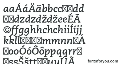 CaecilialtstdBolditalic font – slovak Fonts
