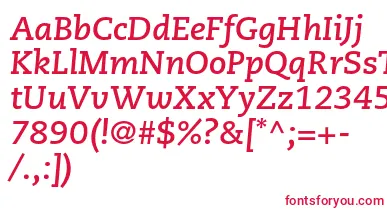 CaecilialtstdBolditalic font – Red Fonts