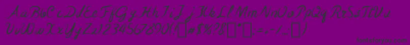 TheCubanWrestler Font – Black Fonts on Purple Background