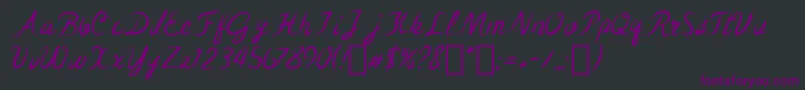 TheCubanWrestler Font – Purple Fonts on Black Background