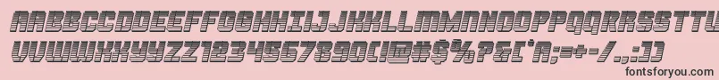 Thundertrooperchromeital Font – Black Fonts on Pink Background