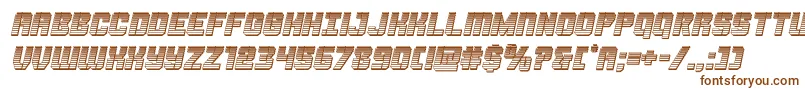 Thundertrooperchromeital Font – Brown Fonts on White Background