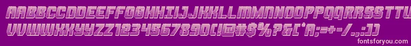 Thundertrooperchromeital Font – Pink Fonts on Purple Background