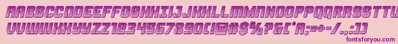 Thundertrooperchromeital Font – Purple Fonts on Pink Background