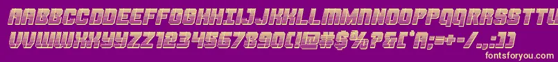 fuente Thundertrooperchromeital – Fuentes Amarillas Sobre Fondo Morado
