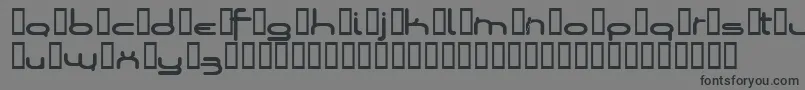 Loopsofw-Schriftart – Schwarze Schriften auf grauem Hintergrund