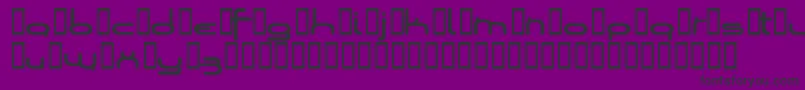 Шрифт Loopsofw – чёрные шрифты на фиолетовом фоне