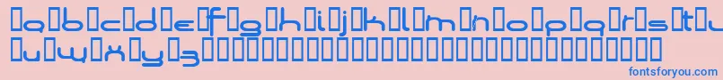 Шрифт Loopsofw – синие шрифты на розовом фоне