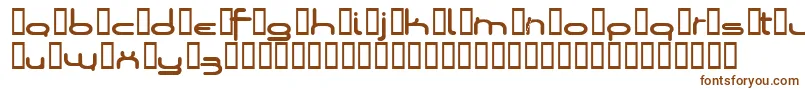 Шрифт Loopsofw – коричневые шрифты