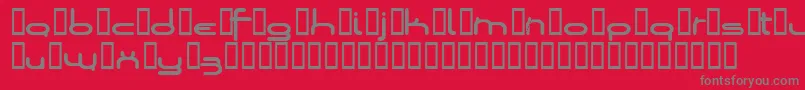 Loopsofw-Schriftart – Graue Schriften auf rotem Hintergrund