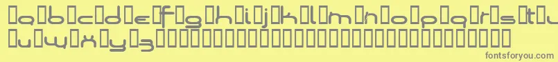Шрифт Loopsofw – серые шрифты на жёлтом фоне