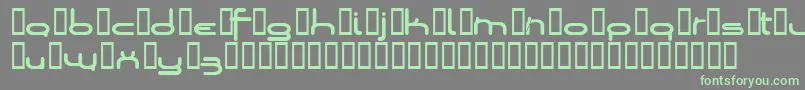 Loopsofw-Schriftart – Grüne Schriften auf grauem Hintergrund