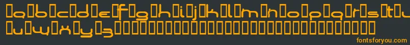 Loopsofw Font – Orange Fonts on Black Background