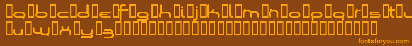Loopsofw Font – Orange Fonts on Brown Background