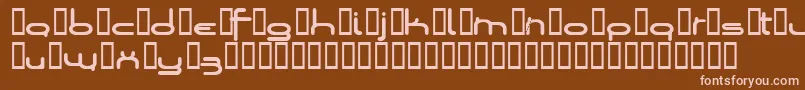 Шрифт Loopsofw – розовые шрифты на коричневом фоне